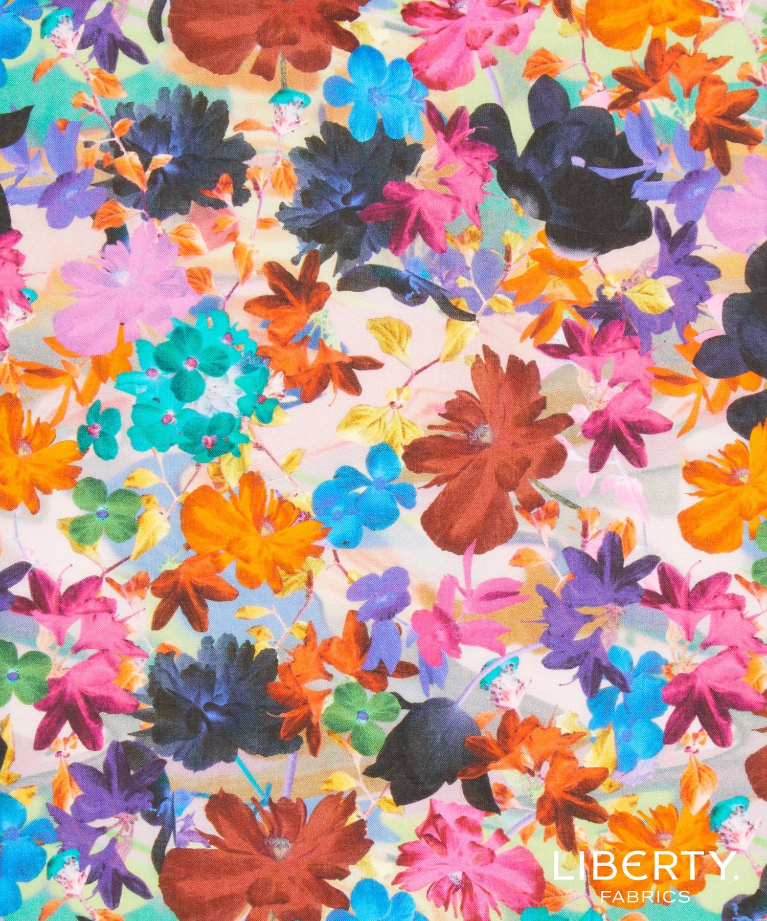 Liberty Futuristic Floral A Tana Lawn quilting fabric