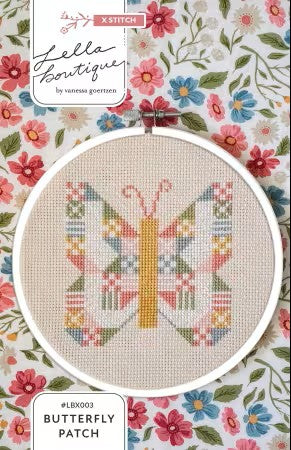 Butterfly Patch cross stitch pattern kit