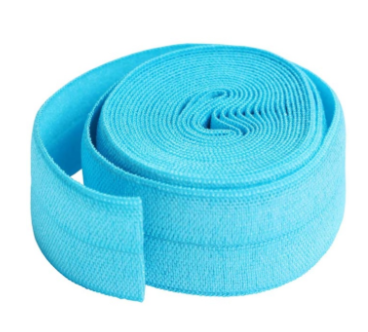 Byannie - 20mm Fold-Over Elastic - 2 Yard Package - Parrot Blue