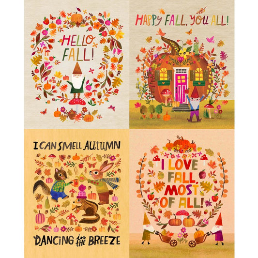 Michael Miller - Fall Vibe Panel 24" Repeat