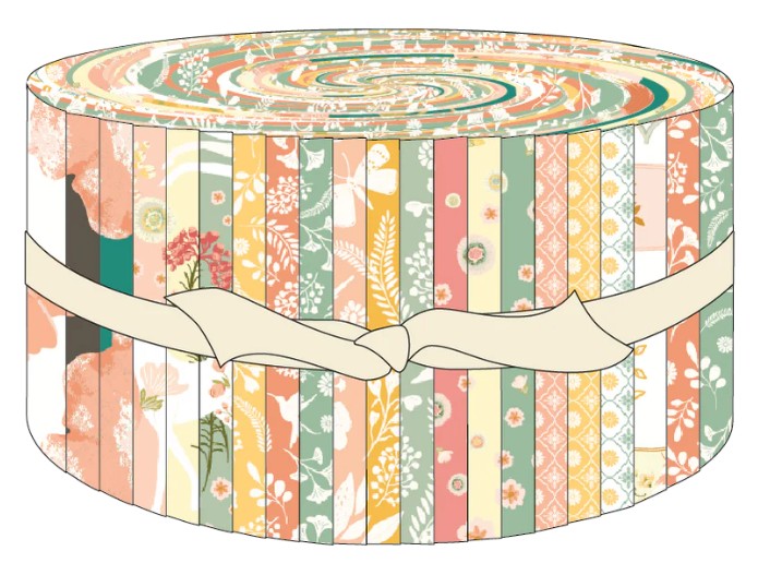 Poppie Cotton 2.5in strips precut 42 prints