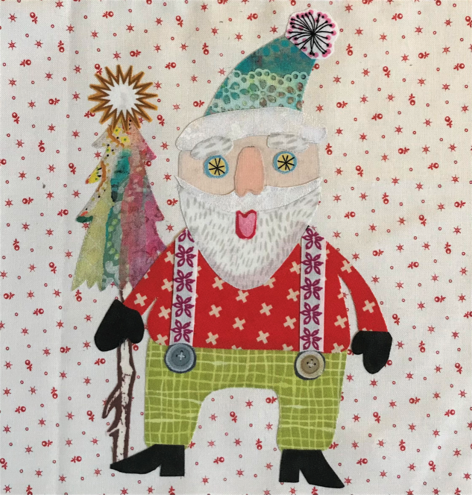 Whatevers 41 Mr Claus pattern by Laura Heine Christmas collage