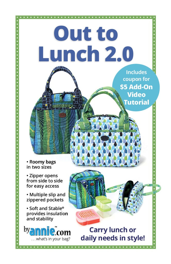 Out to Lunch 2.0 bag pattern by ByAnnie quilting