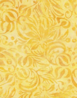 Island Batik Colorburst Square Floral yellow sunny batik fabric