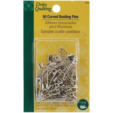 Dritz Curved Quilting Safety Pin - 1 ¹⁄₁₆ in (size 1), 50ct