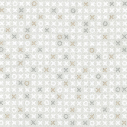 Cozy Cotton Flannel, XOXO, Dove