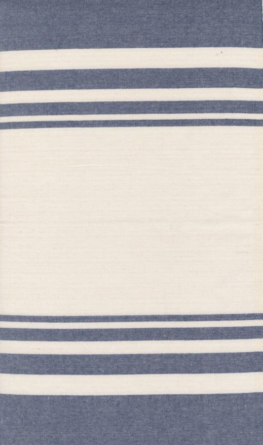 Moda Toweling Pieces to Treasure Nautical Blue 18 inch kitchen towel cotton linen