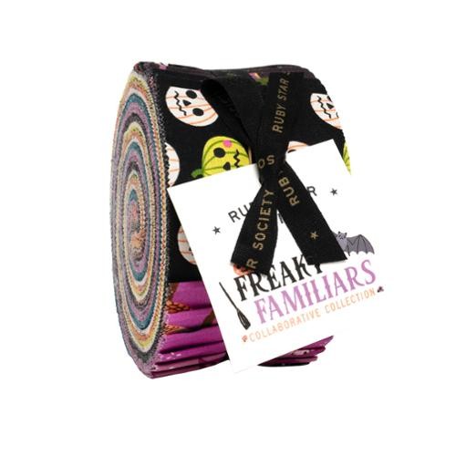 Moda Ruby Star Freaky Familiars Jelly Roll 40 precut strips Halloween collection