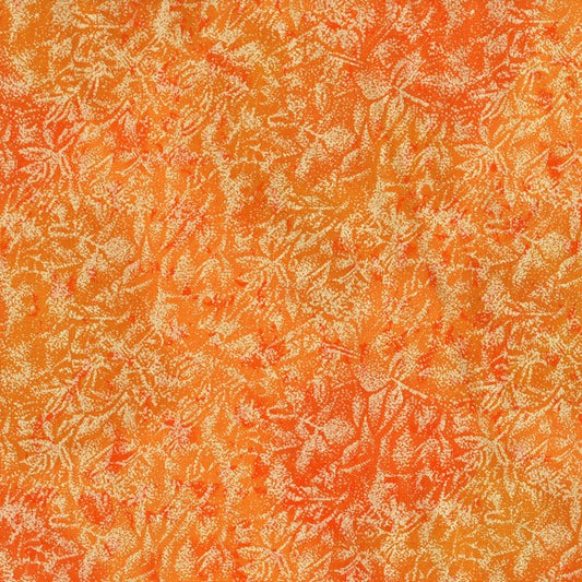 Michael Miller Fairy Frost Tangerine pearlized metallic quilting cotton blender fabric