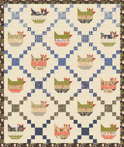 Henhouse Quilt Pattern Moda farmhouse quilt design