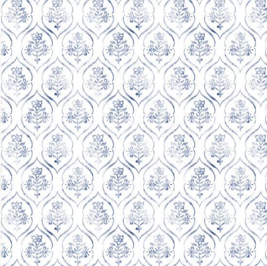 Lumin - Patchwork Picnic W105-017-055 Blue - Stamp