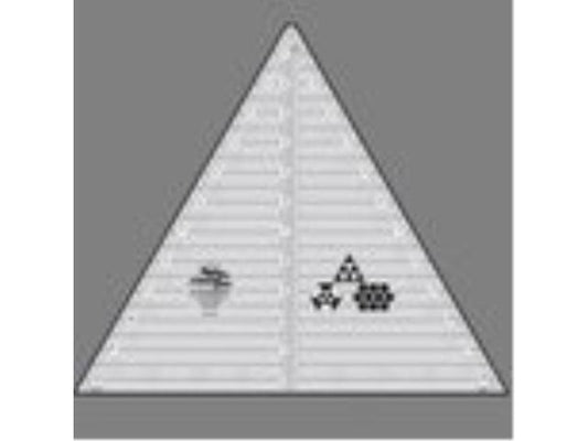 Creative Grids 60 Degree 12-inch Triangle Quilt Ruler (CGRT12560)