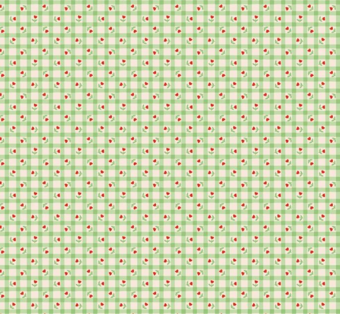 Poppie Cotton - Bluebells & Buttercups - Tulip Kisses Mint