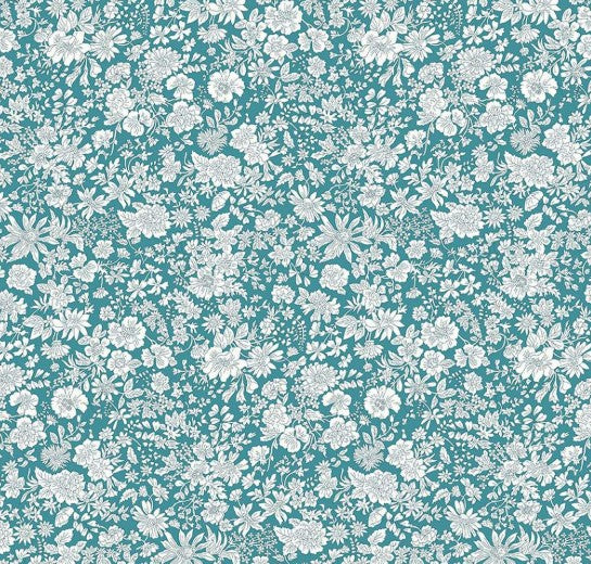 Liberty Emily Belle Peacock Tana Lawn cotton fabric