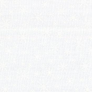 Muslin Mates Snowflakes White quilting fabric
