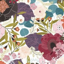 Michael Miller - Flawless Flower - DDC12500-WHIT-D