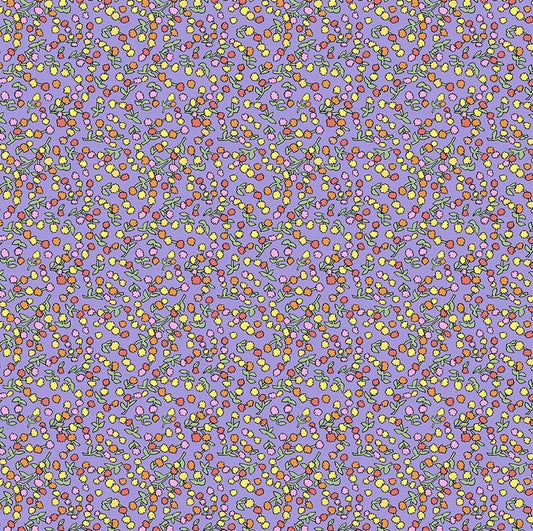Windham Laura Heine Flowers on Main Ditsy Buds Lavender 54895-12 fabric