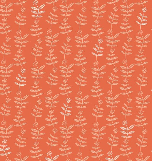 Windham Lush Life Flower Chain Coral 54718-13 quilting cotton