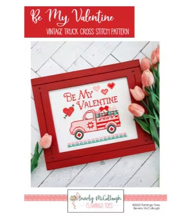 Be My Valentine Cross Stitch Pattern embroidery Valentine design