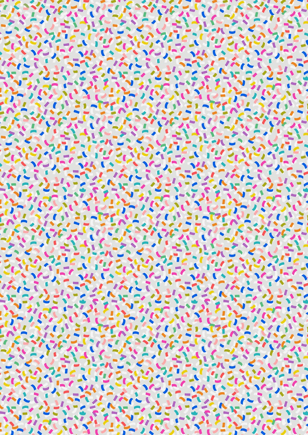 Lewis & Irene - Small Things Celebrations - Confetti multi on grey - SM133A
