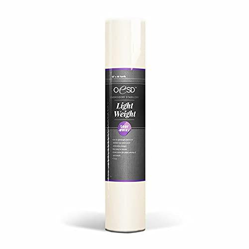 Light weight tear-away embroidery stabilizer 15 inch x 10 yards notion