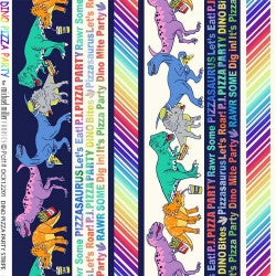 Dino Pizza Party Strip