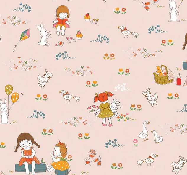 Riley Blake - Serendipity 2 Main Blush - C17300 Fabric