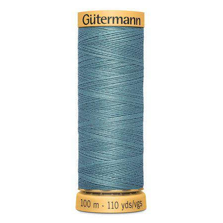 Gutermann 110 yd Natural Cotton Thread-Light Slate
