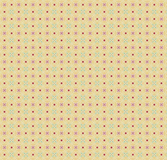 Riley Blake Cozy Christmas Wrapping Paper Yellow cotton fabric