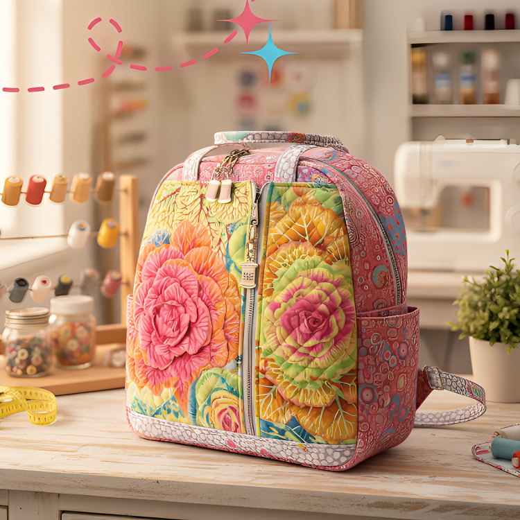 Courtside Backpack Racket Tote bag class ByAnnie Donna's Quilting Respite