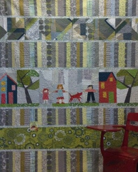 Paper Dolls Quilt Pattern by Laura Heine – whimsical fabric collage quilt design