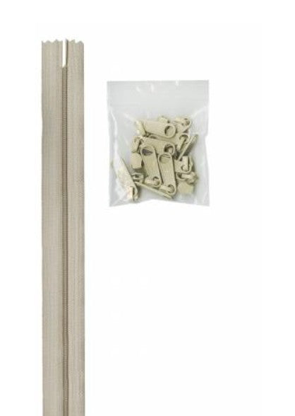 Packaged curtain rod parts on a white background
