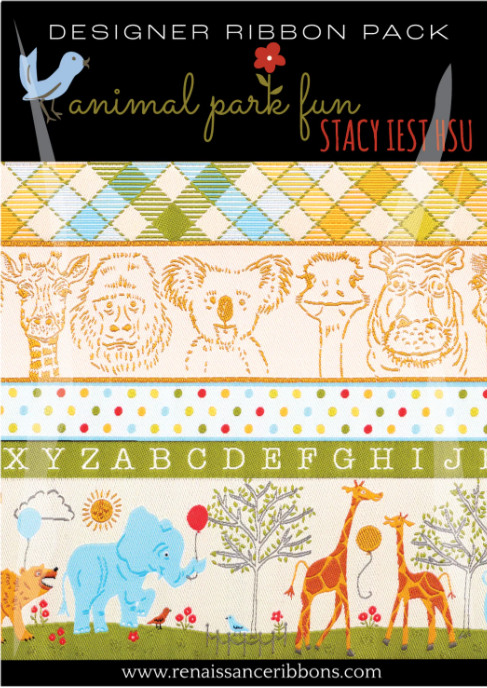 Renaissance Ribbons Animal Park Fun Designer Ribbon Pack