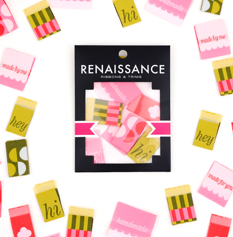 Renaissance Ribbons Love Notes Romantic Woven Label Pack quilt labels