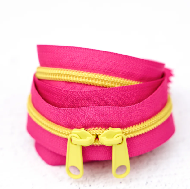 Renaissance Ribbons Razzle Lime 30-inch Handbag Zipper bag hardware