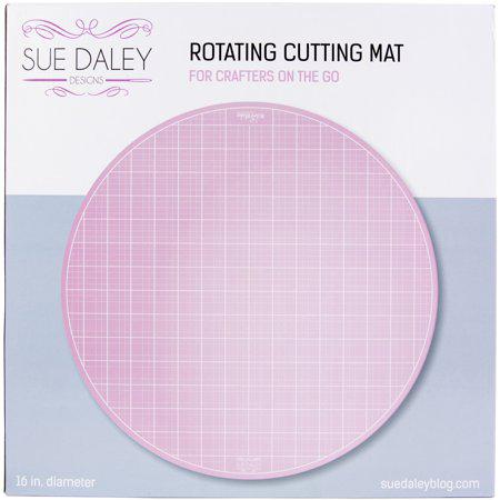 Sue Daley Designs rotating cutting mat on a light purple background