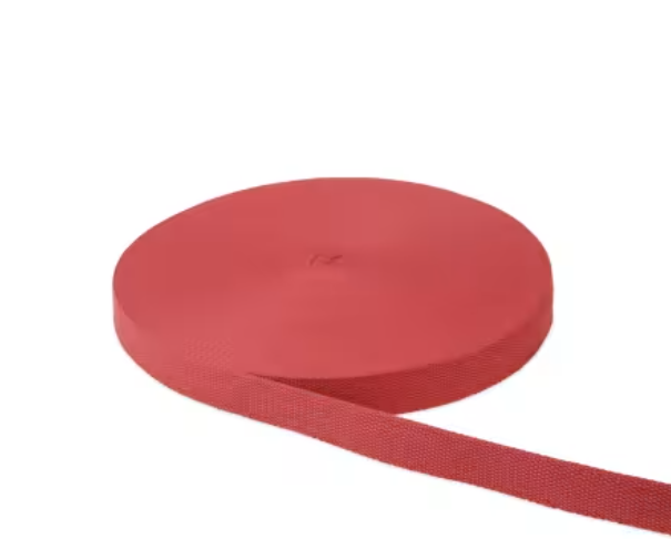 Ruby Webbing 1in x 50 yd heavy duty webbing roll