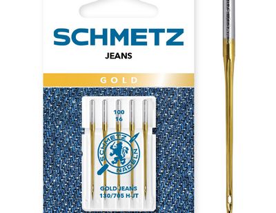 Schmetz Jeans Gold Machine Needles-Size 100/16 5/Pkg