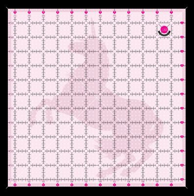 Tula Pink 12.5 inch square acrylic quilting ruler