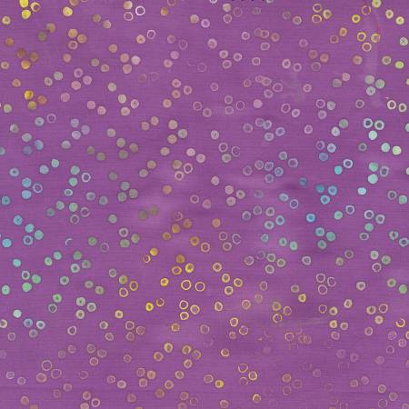 Purple background with colorful circular patterns