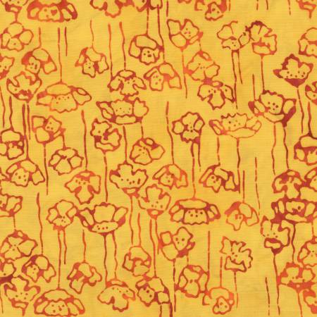 Pattern of cartoon-like characters on a yellow background