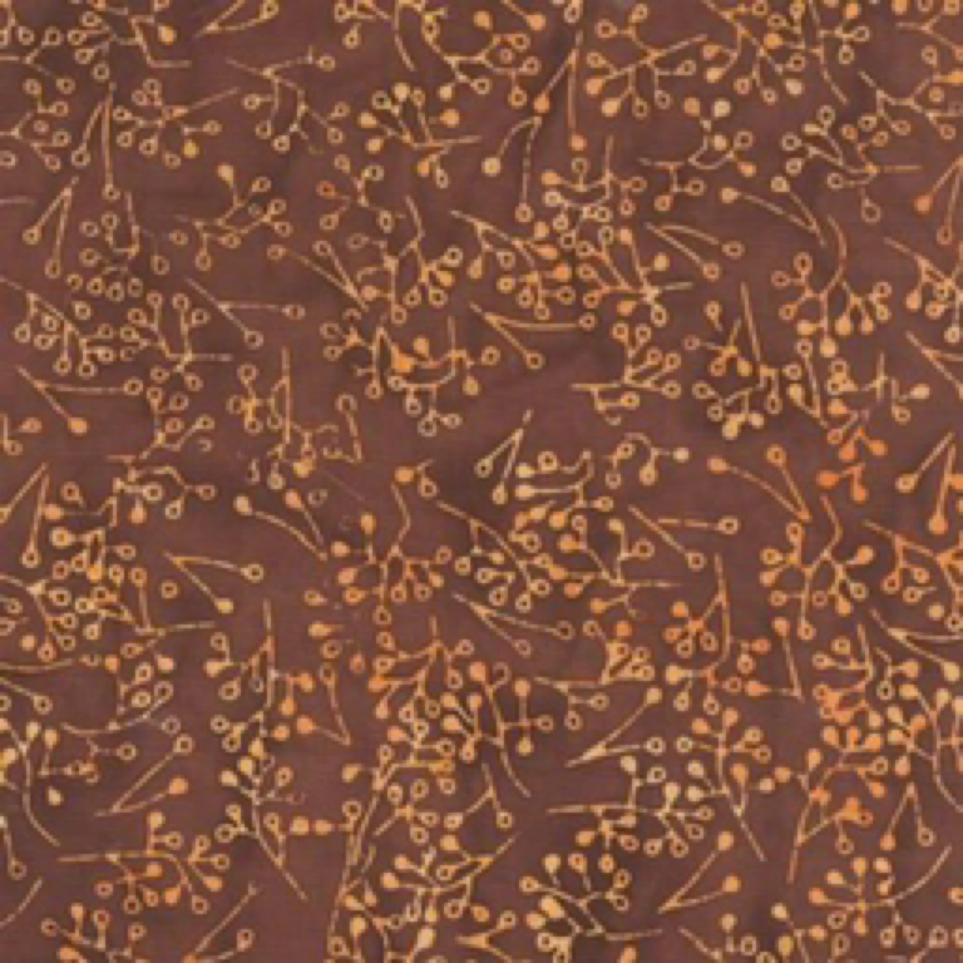 Brown background with a subtle pattern of small lines and dots.