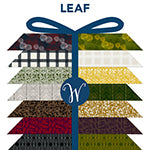 Color swatch chart with text 'LEAF' at the top