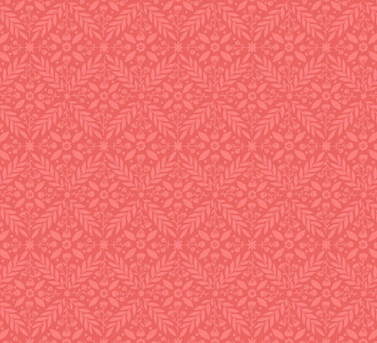 Red patterned fabric texture