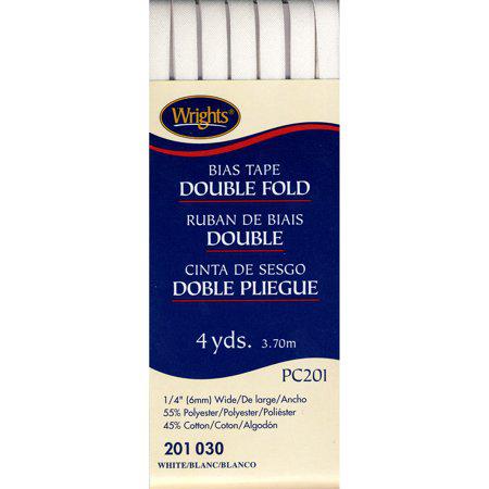 Wrights bias tape double fold packaging on a white background